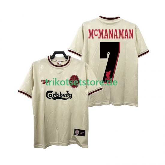 Liverpool MCMANAMAN 7 Retro 1996 1997 Herren Trikot Auswärts Kurzarm