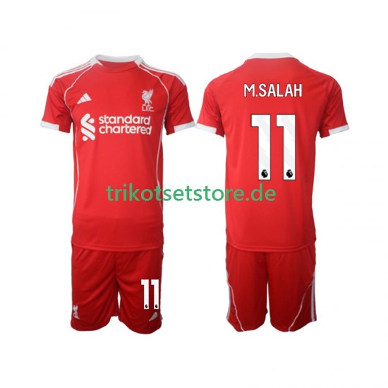Liverpool Mohamed Salah 11 2025-2026 Kinder Trikotset Heim Kurzarm