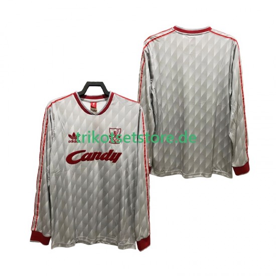 Liverpool Retro 1989 1991 Herren Trikot Auswärts Langarm