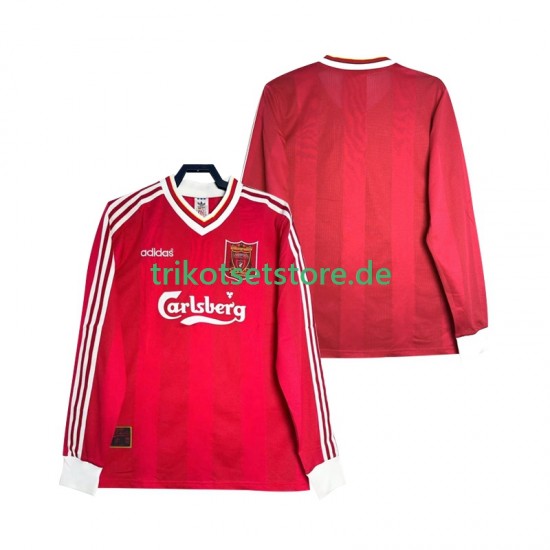 Liverpool Retro 1995 1996 Herren Trikot Heim Langarm