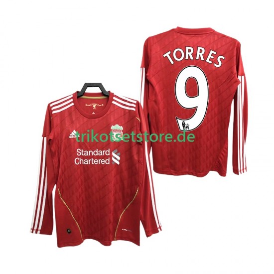 Liverpool Torres 9 Retro 2010 2012 Herren Trikot Heim Langarm