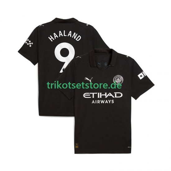 Manchester City Erling Haaland 9 2025-2026 Herren Trikot Auswärts Kurzarm