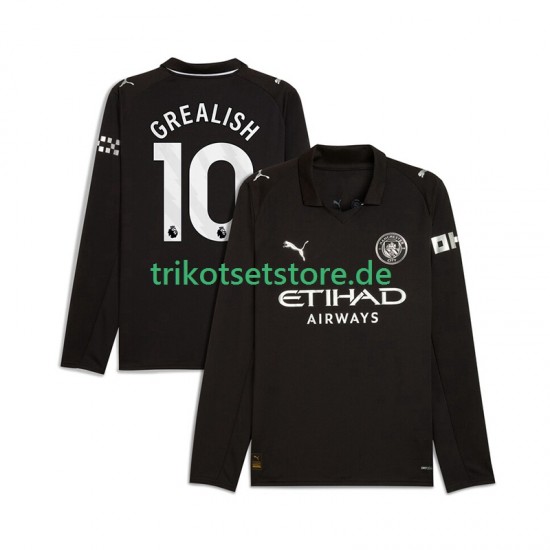 Manchester City Jack Grealish 10 2025-2026 Herren Trikot Auswärts Langarm