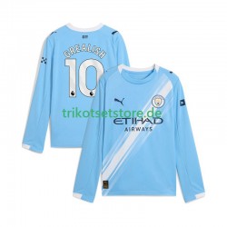 Manchester City Jack Grealish 10 2025-2026 Herren Trikot Heim Langarm