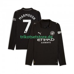 Manchester City Omar Marmoush 7 2025-2026 Herren Trikot Auswärts Langarm