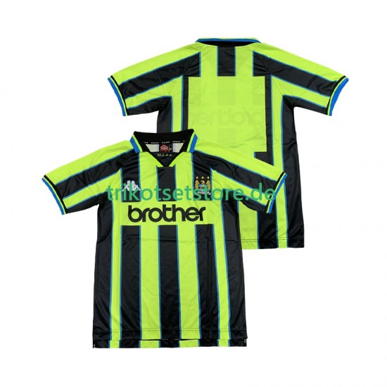 Manchester City Retro 1998 1999 Herren Trikot Auswärts Kurzarm