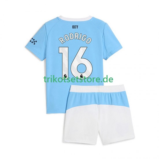 Manchester City Rodrigo Hernandez 16 2025-2026 Kinder Trikotset Heim Kurzarm