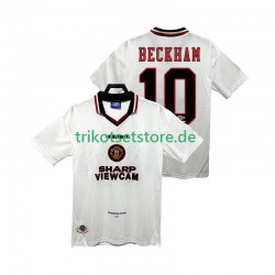 Manchester United BECKEHAM 10 Retro 1996 1997 Herren Trikot Auswärts Kurzarm