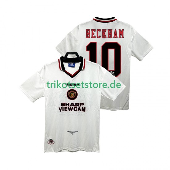 Manchester United BECKEHAM 10 Retro 1996 1997 Herren Trikot Auswärts Kurzarm