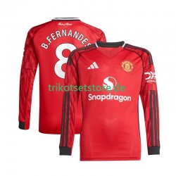 Manchester United Bruno Fernandes 8 2025-2026 Herren Trikot Heim Langarm