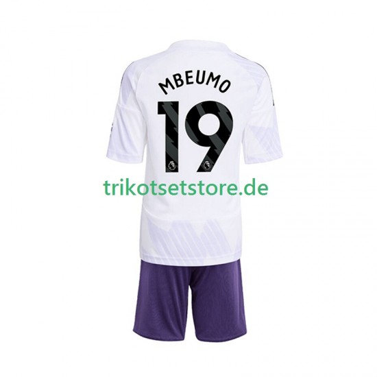 Manchester United Bryan Mbeumo 19 2025-2026 Kinder Trikotset Auswärts Kurzarm