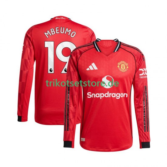 Manchester United Bryan Mbeumo 19 2025-2026 Herren Trikot Heim Langarm