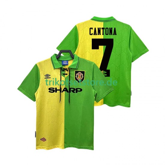 Manchester United CANTONA 7 Retro 1992 1994 Herren Trikot Auswärts Kurzarm