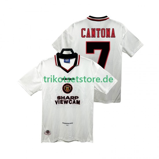 Manchester United CANTONA 7 Retro 1996 1997 Herren Trikot Auswärts Kurzarm
