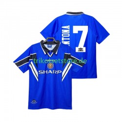 Manchester United CANTONA 7 Retro 1996 1998 Herren Trikot Ausweich Kurzarm