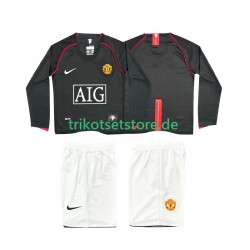 Manchester United Retro 2007 2008 Kinder Trikotset Auswärts Langarm