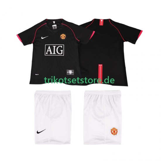 Manchester United Retro 2007 2008 Kinder Trikotset Auswärts Kurzarm