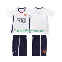Manchester United Retro Champions League 2008 2009 Kinder Trikotset Auswärts Kurzarm