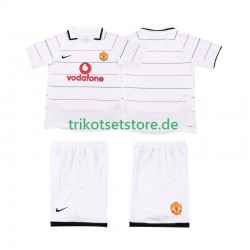 Manchester United Retro 2003 2006 Kinder Trikotset Ausweich Kurzarm