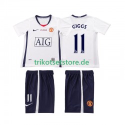 Manchester United GIGGS 11 Retro Champions League 2008 2009 Kinder Trikotset Auswärts Kurzarm