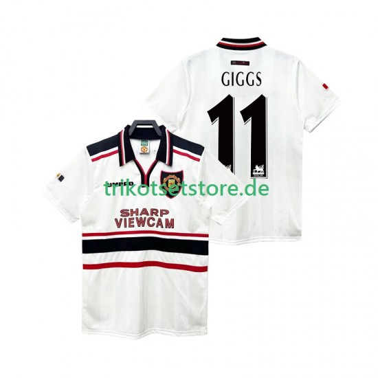 Manchester United GIGGS 11 Retro 1998 1999 Herren Trikot Auswärts Kurzarm