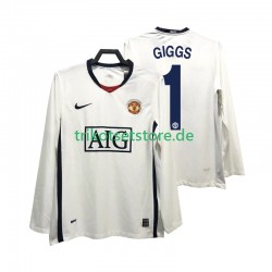 Manchester United GIGGS 11 Retro Premier League 2008 2009 Herren Trikot Auswärts Langarm