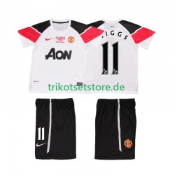 Manchester United GIGGS 11 Retro Champions League 2011 2012 Kinder Trikotset Ausweich Kurzarm