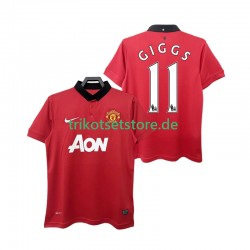 Manchester United GIGGS 11 Retro 2013 2014 Herren Trikot Heim Kurzarm