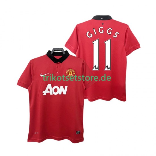 Manchester United GIGGS 11 Retro 2013 2014 Herren Trikot Heim Kurzarm