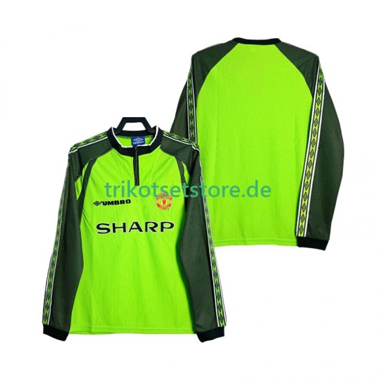 Manchester United Torwart Retro 1998 2000 Herren Trikot Heim Langarm