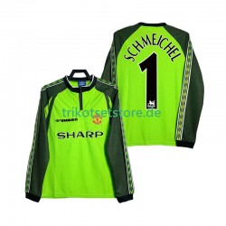 Manchester United Torwart SCHMEICHEL 1 Retro 1998 2000 Herren Trikot Heim Langarm
