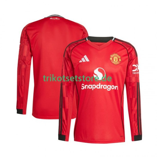 Manchester United 2025-2026 Herren Trikot Heim Langarm