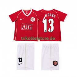 Manchester United J.S.PARK 13 Retro 2006 2007 Kinder Trikotset Heim Kurzarm