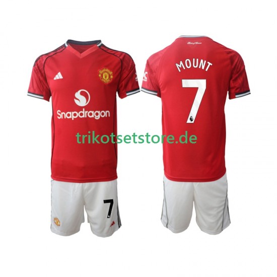 Manchester United Mason Mount 7 2025-2026 Kinder Trikotset Heim Kurzarm