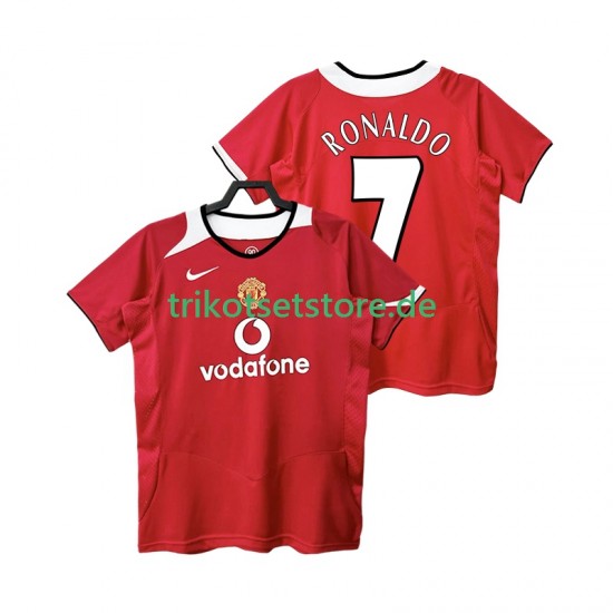 Manchester United RONALDO 7 Retro 2005 2006 Herren Trikot Heim Kurzarm