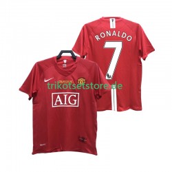Manchester United RONALDO 7 Retro 2007 2008 Herren Trikot Heim Kurzarm