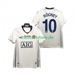Manchester United ROONEY 10 Retro Champions League 2008 2009 Herren Trikot Auswärts Kurzarm