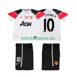 Manchester United ROONEY 10 Retro Champions League 2011 2012 Kinder Trikotset Ausweich Kurzarm