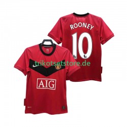 Manchester United ROONEY 10 Retro 2009 2010 Herren Trikot Heim Kurzarm
