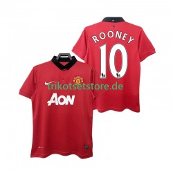 Manchester United ROONEY 10 Retro 2013 2014 Herren Trikot Heim Kurzarm