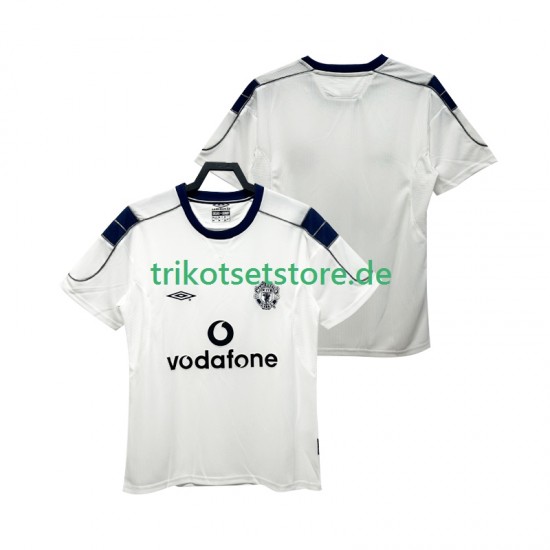 Manchester United Retro 2000 2001 Herren Trikot Auswärts Kurzarm