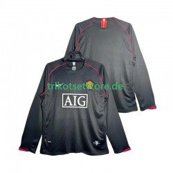Manchester United Retro 2007 2008 Herren Trikot Auswärts Langarm