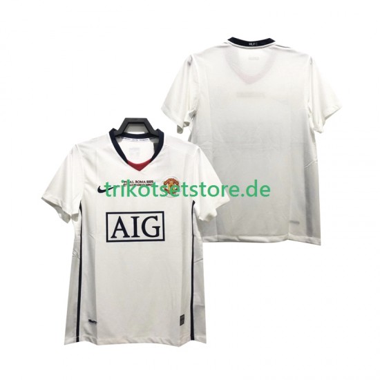 Manchester United Retro Champions League 2008 2009 Herren Trikot Auswärts Kurzarm