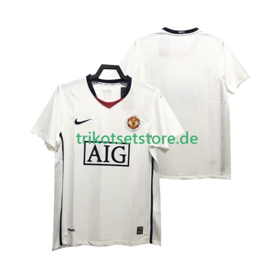 Manchester United Retro Premier League 2008 2009 Herren Trikot Auswärts Kurzarm