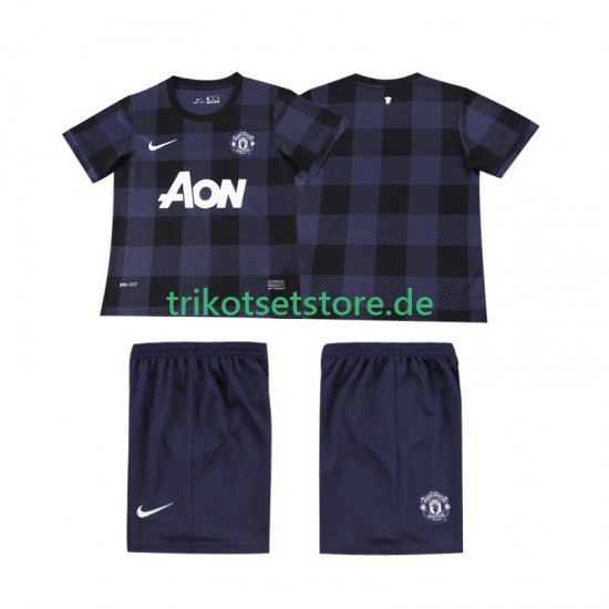 Manchester United Retro 2013 2014 Kinder Trikotset Auswärts Kurzarm