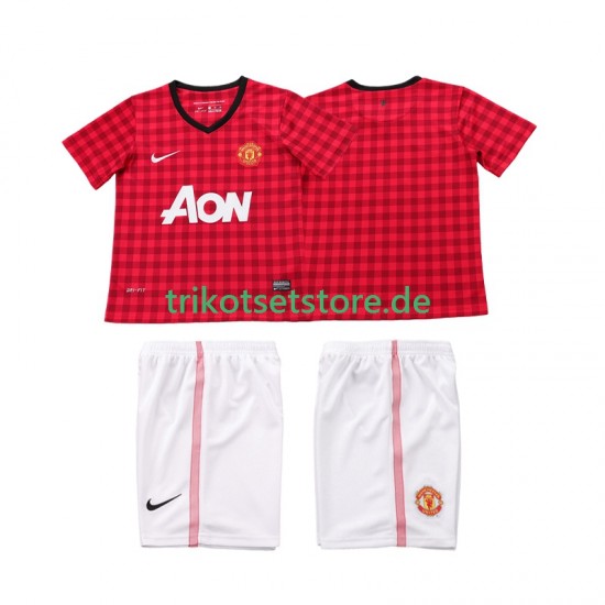 Manchester United Retro 2012 2013 Kinder Trikotset Heim Kurzarm