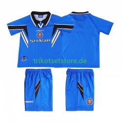 Manchester United Retro 1996 1998 Kinder Trikotset Ausweich Kurzarm