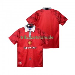 Manchester United Retro 1996 1997 Herren Trikot Heim Kurzarm