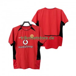 Manchester United Retro 2002 2004 Herren Trikot Heim Kurzarm