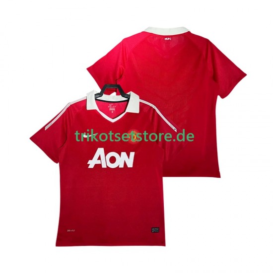 Manchester United Retro 2010 2011 Herren Trikot Heim Kurzarm